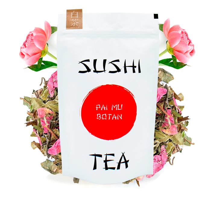Sushi Tea pai-mu-botan